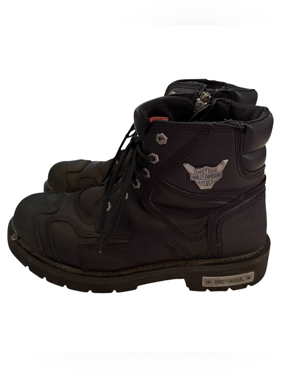 Harley-Davidson Mens 13W Stealth Motorcycle Boots Patch Lace Black Riding D91642 main image 14